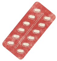 Birth control pill illustration